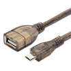 Shanze SAMZHE OTG-020C USB20 high-speed data line AF Micro elbow pure black 02M