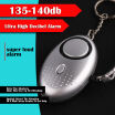 Autodefensa De Emergencia Personal Whistle Alarms Keychain 130DB Siren Safety LED