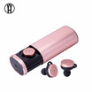 WH Mini Wireless Bluetooth earphone portable Sport headphone Handsfree Stereo music earbud with Mic Power bank for mobile phone