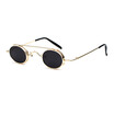 SHAUNA Punk Styles Women Small Oval Sunglasses Fashion Men Removable Clip Dual Use Blue MirrorClear Lens Glasses UV400