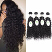 Brazilian Virgin Hair Water Wave 4 Pcs Brazilian Water Wave Curly Virgin Hair Human Hair Weave 7A Brazilian Hair Weave Bundles