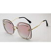 SHAUNA Classic Hollow Out Lens Women Square Sunglasses Oversize Ladies Gradient Lens Glasses UV400