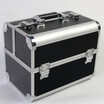 Women Portable Cosmetic Beauty Case Bag Professional Large Capacity Multi layer Design Aluminum Alloy PVC Travel Make Up Box Big