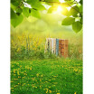 Morning Green Photo Backdrop 57FT Vinyl Fabric Cloth Digital Printing Photo Background s-617