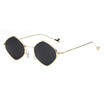 SHAUNA Fashion Diamond Sharp Metal Frame Women Sunglasses Vintage Men TintedClear Lens Glasses