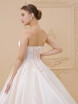 Ball Gown Strapless Cathedral Train Lace Satin Tulle Made-To-Measure Wedding Dresses with Bows Buttons Sashes Ribbons