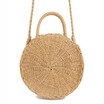 Women Girls Straw Bag Woven Round Handbag Purse Crossbody Beach Summer Bags