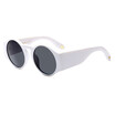 SHAUNA Fashion Candy Color Women Round Sunglasses Retro Men Red Tinted Lens Shades UV400