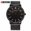 CURREN Luxury Brand Relogio Masculino Date Leather Casual Watch Men Sports Watches Quartz Military Wrist Watch Male Clock 8233