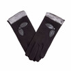 Hairy lining warm winter ladies gloves hair outdoor riding anti-freeze city needs gloves leaves decoration new hot sale discount