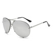 SHAUNA Classic Women Pilot Sunglasses Brand Designer Popular Oversize Men Silver Mirror Lens Glasses