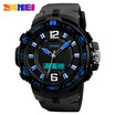 SKMEI big dial For men sport watch Waterproof Chronograph Clear alarm clock Watch with double scoreboard Relogio Masculino 1273