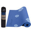Pierre Yoga PVC6MM Printed Anti-slip Yoga Mat orchid with backpack