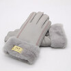 Leather mittens ladies autumn&winter gloves real sheepskin fur warm gloves hot elegant ladies full finger leather discount