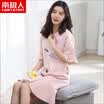 Antarctic nightdress female summer cotton short-sleeved Korean version of loose fresh students in the long skirt sweet cute pregnant women pajamas women summer nightdress - umbrella umbrella XL