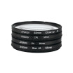 49mm 52mm 55mm 58mm 62mm 67mm 72mm 77mm Filter Kit UV CPL Close Up 4 Star 8 Point for Nikon Canon DSLR Cameras PJ50