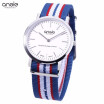 ANGIE ST7203G Reloj De Cuarzo Macho Imported Movt Desmontable Banda De Nylon 3ATM Reloj De Pulsera