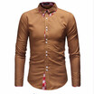 2018 mens shirt fashion business casual shirt mens clothes brand dress shirt high quality Solid color shirt camisa masculina