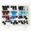 88 Unids lote Auto A C Universal R134a F12 R12 Tapa de la Válvula de Aire Cubierta de Polvo de Alta Baja Presión Conjunto para Aire Acondicionado Coche Reparing