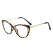 SHAUNA Butterfly Pattern Legs Women Cat Eye Glasses Frame Retro Jelly Color Ladies Clear Lens Blue Rays Protection Frames