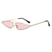 SHAUNA Fashion Women Small Cat Eye Sunglasses Double Bridges Men Clear Pink Shades UV400