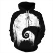 QYDM0221Mens Hoodie 3D Printed Women Pullover Sweater