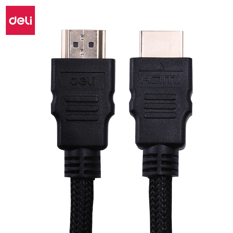 Deli deli 3 m HDMI cable 4K digital HD cable 3D video cable data cable projector computer TV set-top box cable 83306