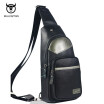 BULLCAPTAIN 2018 MEN CHEST BAGS Fashion Genuine Leather Crossbody Bags men casual messenger bag Small Brand Male Shoulder Bag