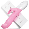 ROSE RAIN vibrator female masturbation device warming waterproof mute female g point stimulation massage stick thrusting vibrator heating AV stick adult erotic sex supplies pink