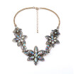 Aiyaya Royal Style Elegant Waterdrop Butterfly Heart Multilevel Flower 3 Colors Statement Choker Necklace