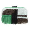 Fawziya Tassel Color Block Pearl Clutch Purses For Women Evening Bag