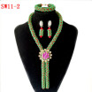 Fashion Wedding Bridal Jewelry Set Traditional African Wedding Bridal Statement Necklace luxury Nigerian Jewelry Set For Women