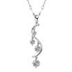 AFFINER 925 Silver Inlay Bloom Pendant
