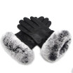 Natural real sheepskin autumn&winter womens fur gloves handmade wrist warm lace 2018 new urban fashion trend discount