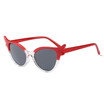SHAUNA Fashion Women Small Cat Eye Sunglasses Double Colors Frame Cute Ladies Glasses UV400