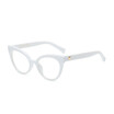 SHAUNA Vintage Double Colors Women Cat Eye Frame Fashion Ladies Clear Lens Glasses