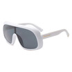 SHAUNA Oversize Women Goggle Sunglasses Cool Men Gradient Lens Glasses UV400