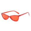 SHAUNA Metal Hinge Fashion Butterfly Sharp Women Small Cat Eye Sunglasses Trending Men Clear Red Lens Glasses UV400