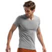 Jingdong Supermarket Seven Wolves Mens Short Sleeve T-Shirt Round Neck Cotton Solid Color Cotton Sweatshirt 98713 Light Gray Ash XL