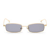 SHAUNA Fashion Women Rectangle Sunglasses Retro Metal Frame Men Clear Yellow Lens Shades UV400