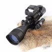 Ohhunt 4-12X50 Illuminated Rangefinder Reticle Rifle Scope Holographic 4 Reticle Sight 11mm&20mm Red Laser Combo Riflescope