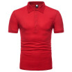 Summer Fashion New Mens Print Short-sleeved Polo T-shirt