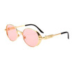 SHAUNA Vintage Punk Style Women Oval Sunglasses Spring Decoration Fashion Men Goggle Glasses UV400