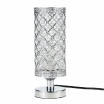 Romacci Tomshine Crystal Silver Beside Table Lamp Desk Light UL listed Decorative for Bedroom Living Dining Room Coffee Shop