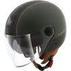MT HELMETS 201A motorcycle double lens retro lightweight half helmet men&women half-covered personality cool Harley helmet four seasons universal ink green gold street XL code