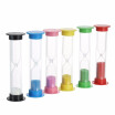 Home 6pcs Sand Timer Colorful Sandglass Hourglass Timer for Kitchen Office Game Timer 30sec 1min 2mins 3mins 5mins 10min