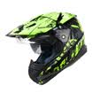 MT HELMETS 628A motorcycle helmet double lens off-road helmet winter personality cool men&women rally car full helmet helmet black green slap XXL code