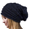 Womens Winter Beanie Knit Crochet Ski Hat Oversized Cap Hat Warm