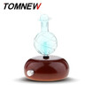 TOMNEW Glass Essential Oil Diffuser Wood Aromatherapy Aroma Mist Maker Fogger Incense Aromatic Machine with 7 Colors LED Light