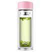 ASD double insulation&anti-scalding filter tea cup glass cup 320ml peach pink RXB32B4WG-P